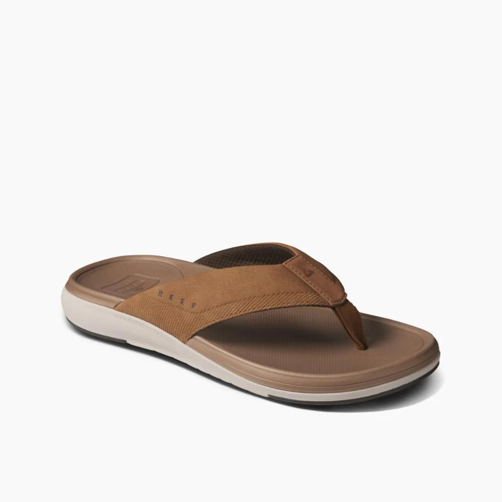 Chanclas REEF Cushion Norte Tan para hombre color marrón con suela cómoda estilo surf verano