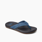 Chanclas REEF Cushion Phantom 2.0 Orion Black para hombre color azul con suela cómoda estilo surf verano
