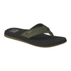 Chanclas REEF The Layback Black Olive para hombre con tira verde oliva y suela negra estilo surf verano