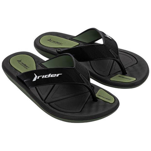 Chanclas Rider Spin Thong White/Grey/Orange