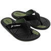 Chanclas RIDER R Line Plus II AD Black Green para hombre tipo dedo con suela EVA cómoda y antideslizante para verano