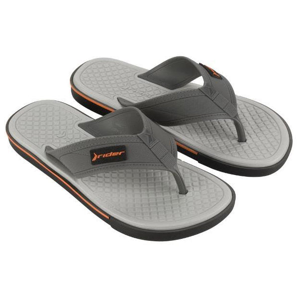 Chanclas Rider Spin Thong White/Grey/Orange