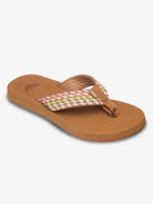 Chanclas ROXY Porto Rope Multicolor de mujer con tira trenzada de colores estilo verano surf