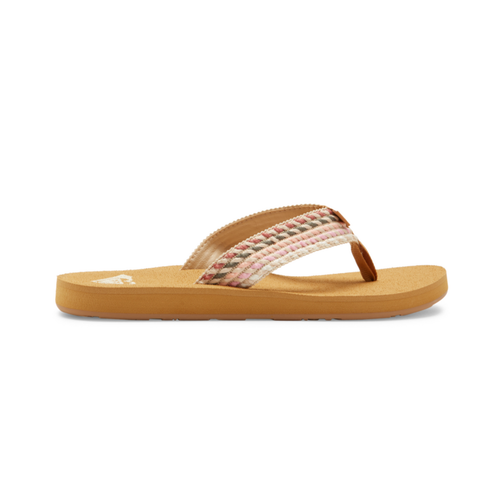 Chanclas Roxy Porto Rope Natural Crazy Pink