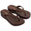 Chanclas Ipanema Mesh Chic Plat Fem Brown/Glitter