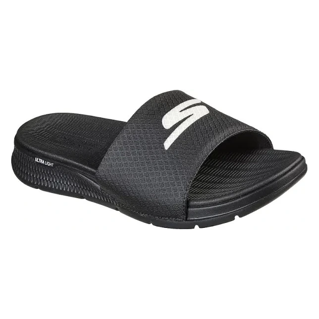 Chanclas SKECHERS Go Consistent Sandal negras con suela Ultralight cómodas para verano playa uso diario