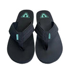 Chanclas VISSLA Deep Water Open Toe Black hombre chanclas dedo negras cómodas verano