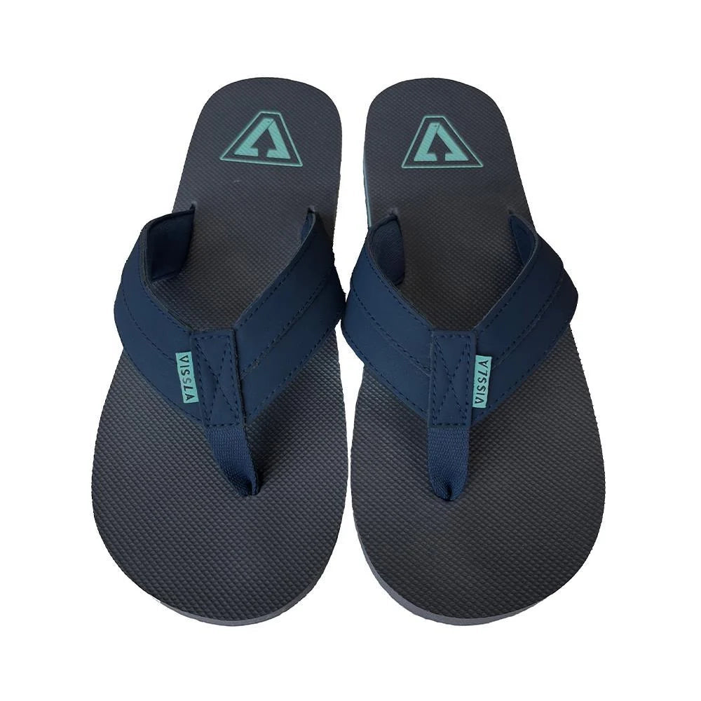 Chanclas VISSLA Deep Water Open Toe Navy hombre chanclas dedo azul marino cómodas verano