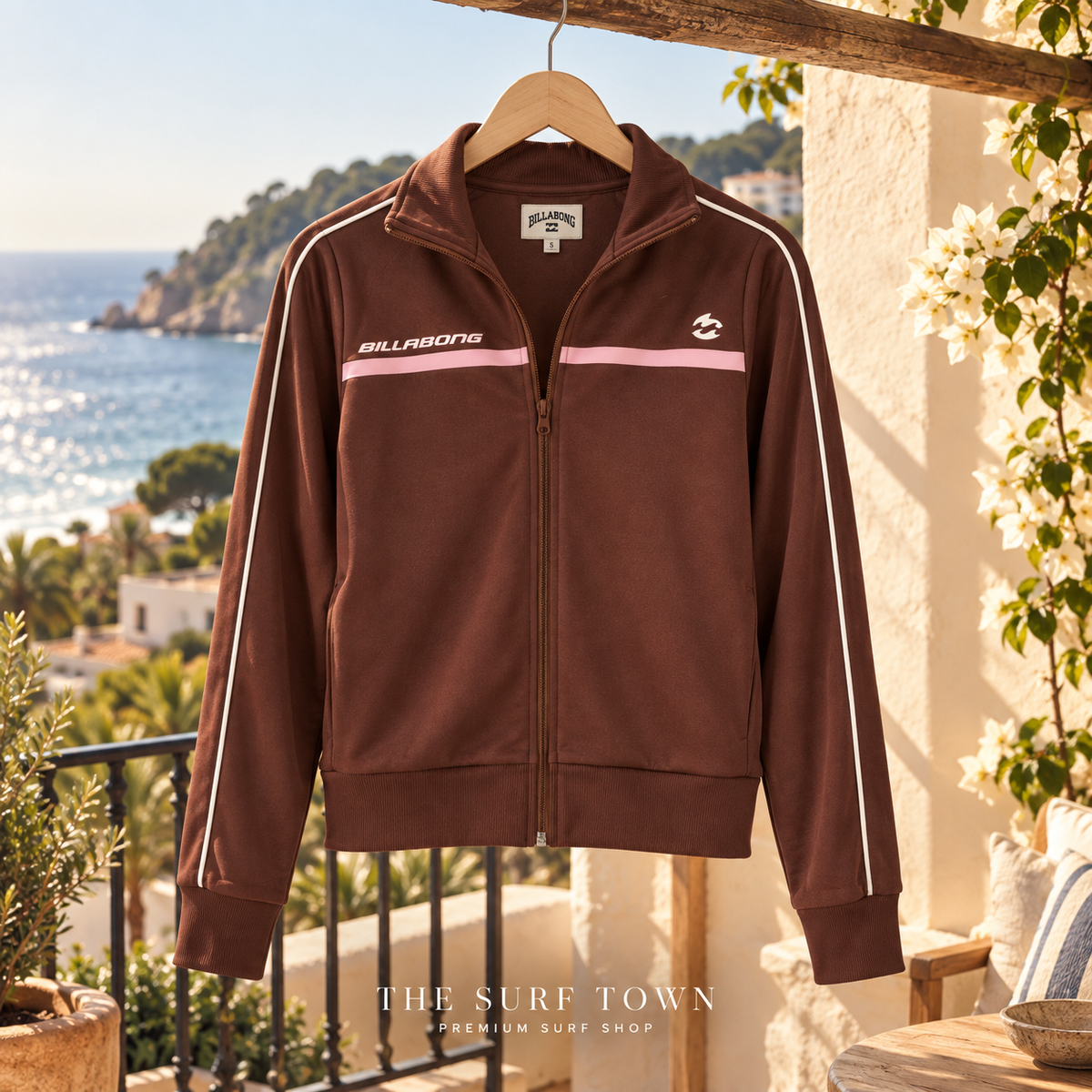 Chaqueta Billabong Supalove Full Zip Jacket - Choc Chip - imagen editorial de The Surf Town