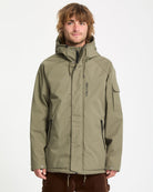 Chaqueta Volcom Stoke Stone II 10K Wintermoss para hombre - vista oficial 1