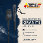 Editorial premium Channel Islands Michael February Comp Leash 6' Granite por The Surf Town
