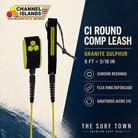 Editorial premium Channel Islands Round Comp Leash 6' Granite Sulphur por The Surf Town