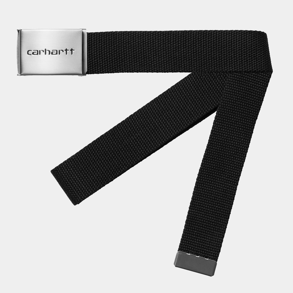 Cinturón Carhartt Clip Belt Chrome Black fw23
