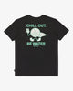 Camiseta Billabong Gimmick Kids Black niño negra con gráfico verde menta Chill Out Be Water