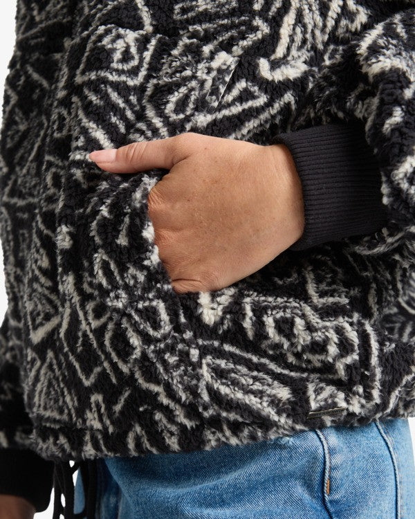 Forro Polar Billabong Tme Off Black Peeble