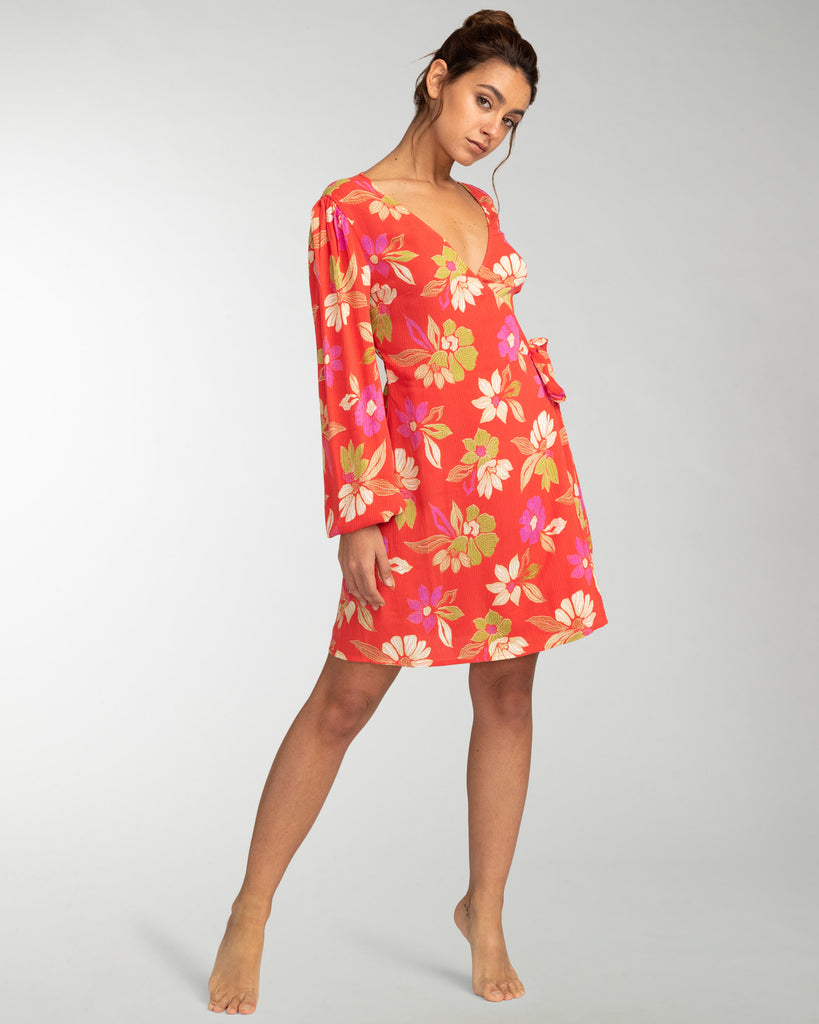 Vestido Billabong Hot Romance Bright Poppy