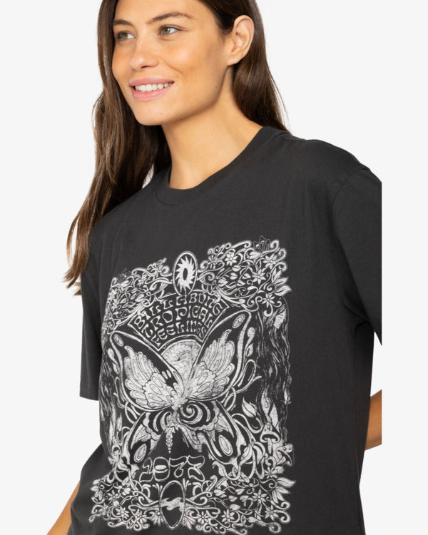 Camiseta Billabong Tropical Feelings Off Black