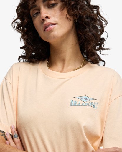 Camiseta Billabong Heritage Baker - Melocotón (Soft Peach) - imagen oficial de producto, vista dtl1