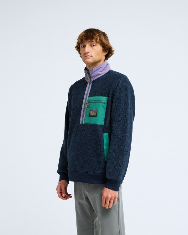 Forro Polar Billabong Boundary Shore Grape Leaf - lateral