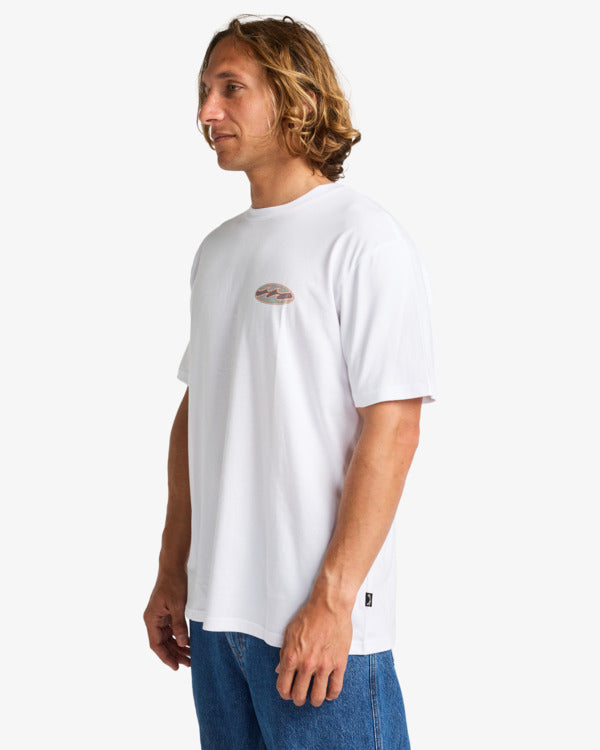 Camiseta Billabong Crayon Wave White