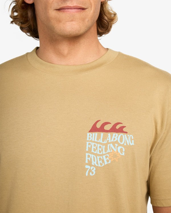 Camiseta Billabong Twin Fin Khaki