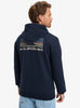 Sudadera Quiksilver Light Waves Navy