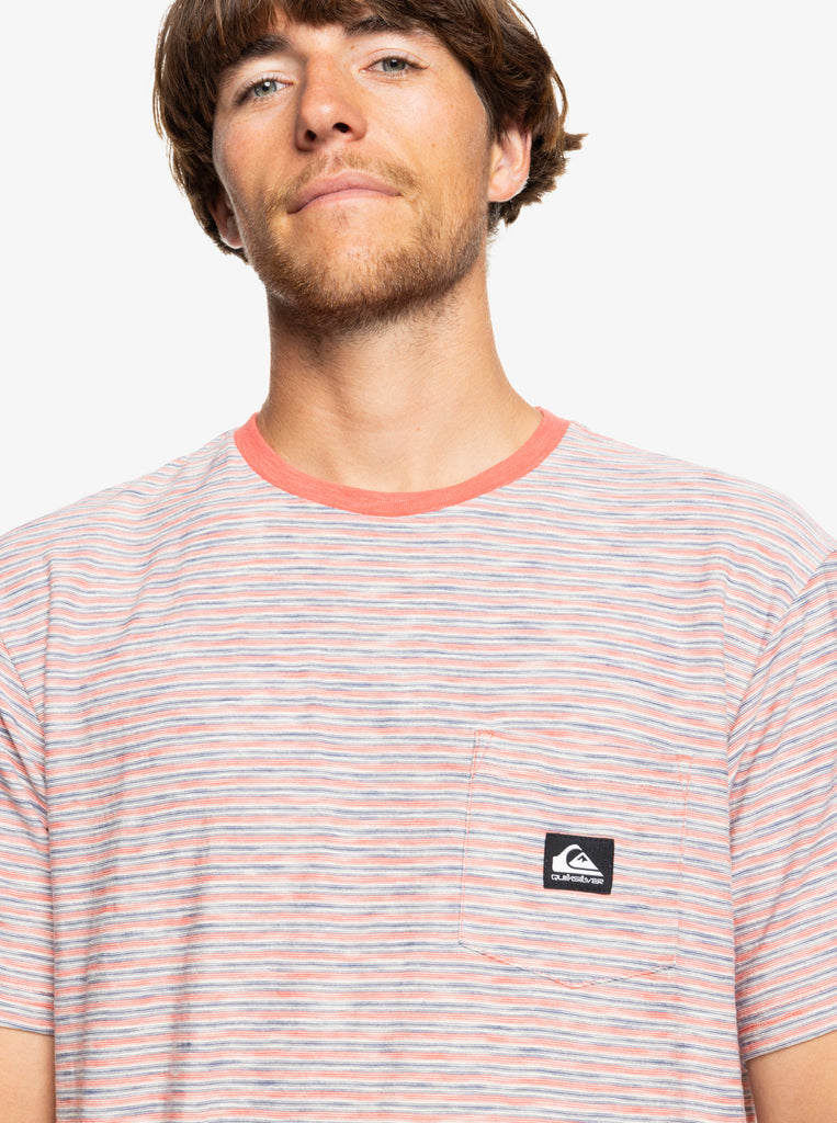 Camiseta Quiksilver Kentin Pocket Spiced Coral