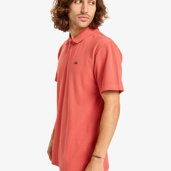 Polo Quiksilver Mw Pique Mineral Red