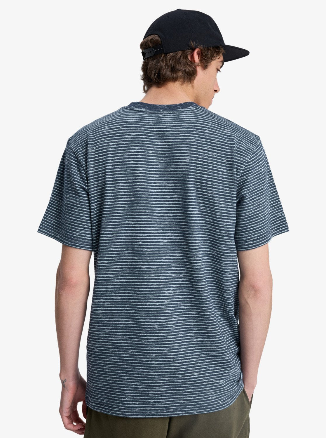 Camiseta Quiksilver Lopaz Striped Dark Navy