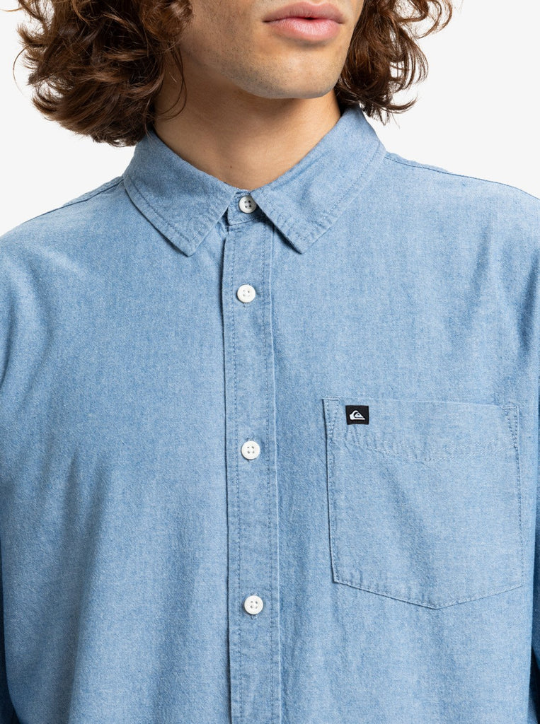 Camisa Quiksilver Yosemite Chambrayls Ashley Blue