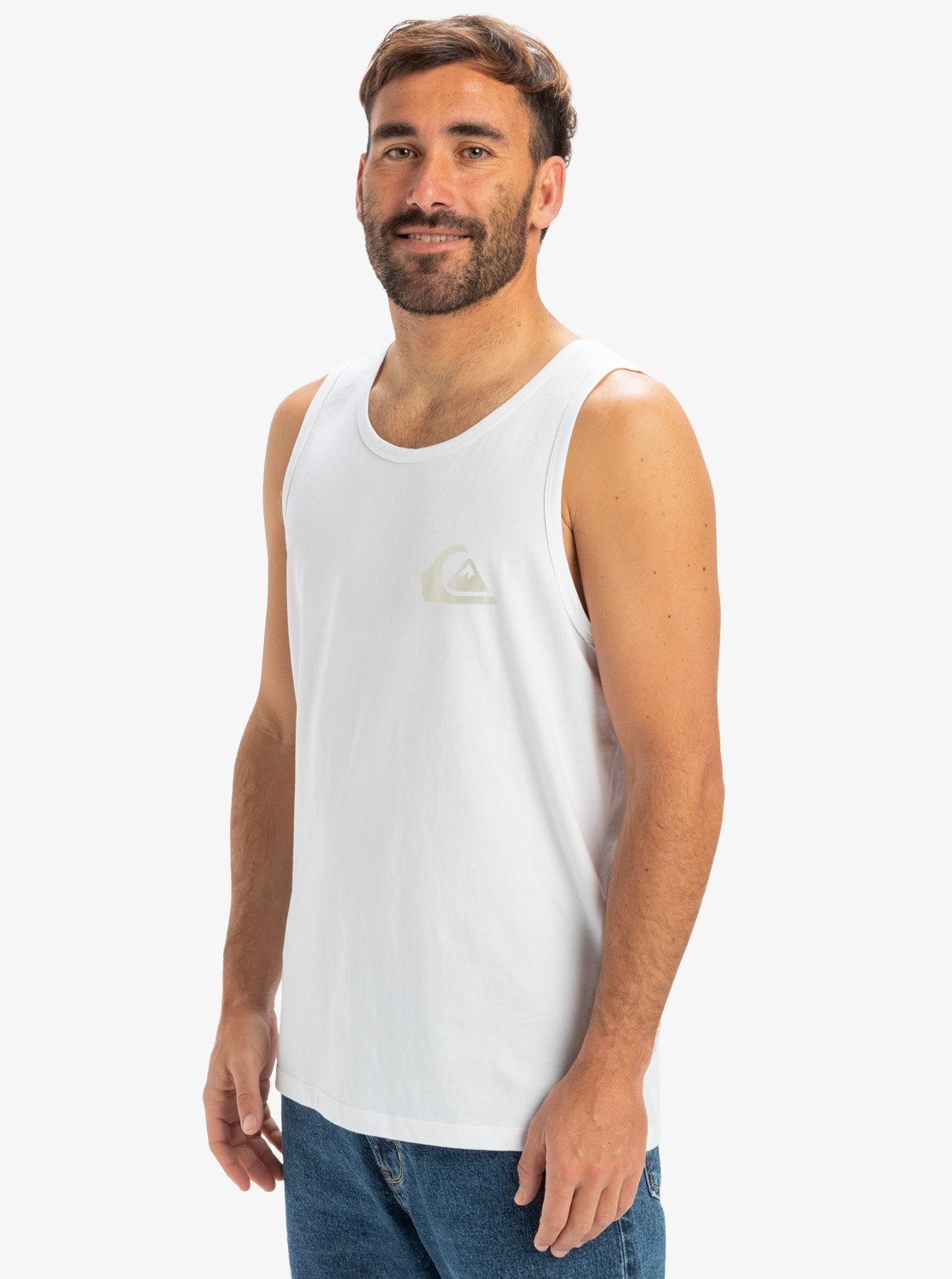 Camiseta Quiksilver Comp Logo Tank White