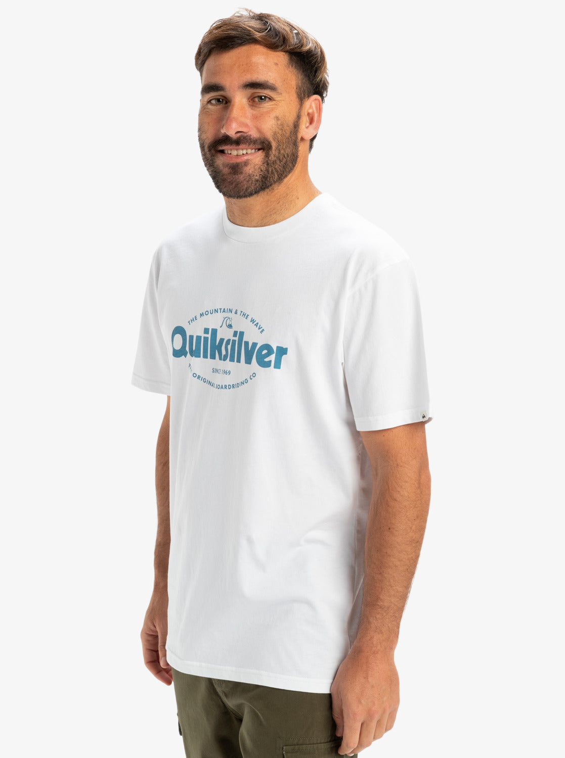 Camiseta Quiksilver Ev Shape All Day White