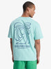 Camiseta Quiksilver Curve Palm Blue Haze