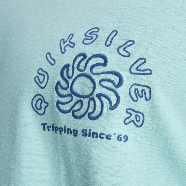 Camiseta Quiksilver Curve Palm Blue Haze
