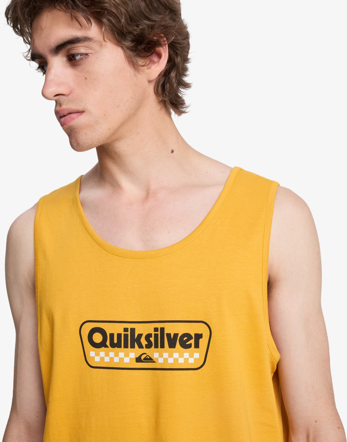 Camiseta Quiksilver EV Starting Grid Mineral Yellow