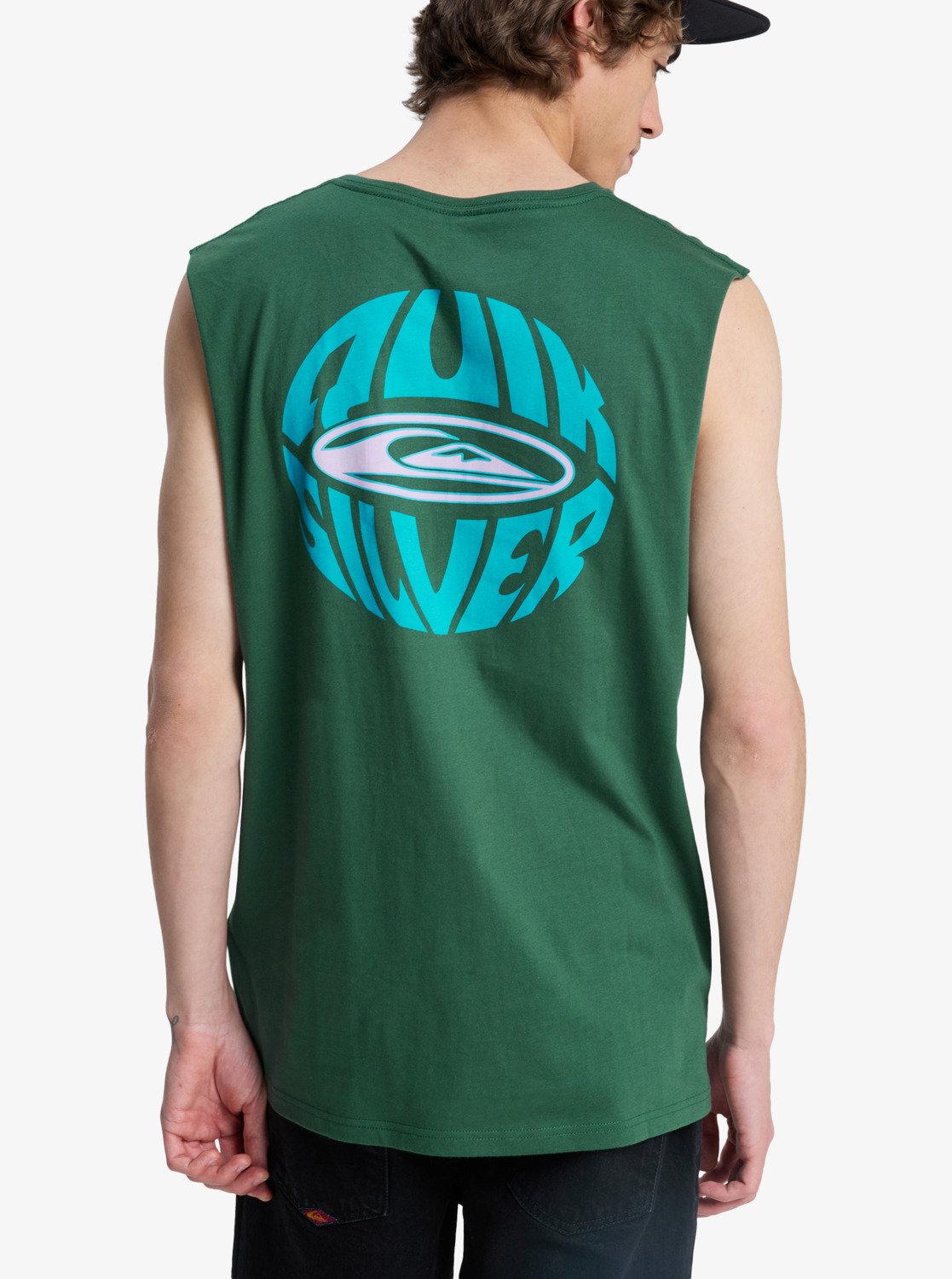 Camiseta Quiksilver EV Quikglobe Muscle Forest
