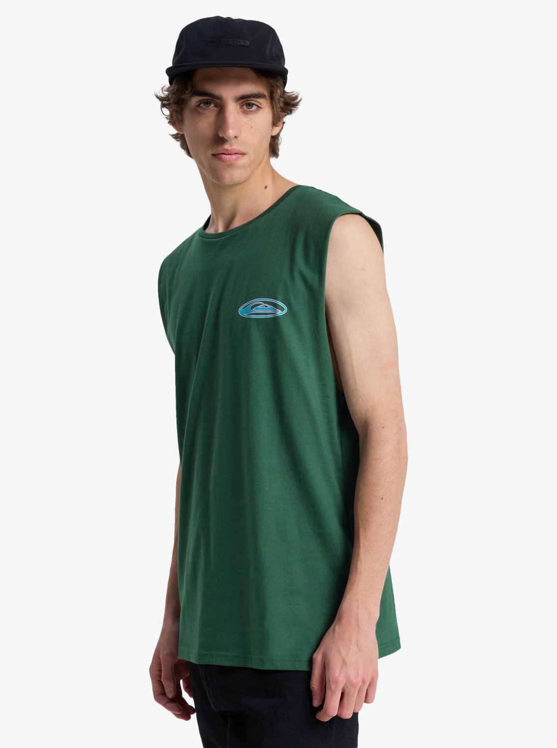 Camiseta Quiksilver EV Quikglobe Muscle Forest