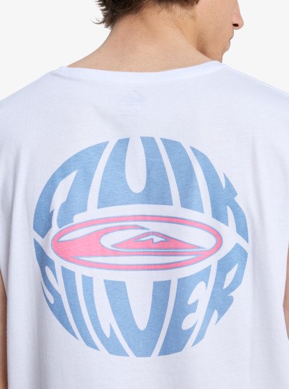 Camiseta Quiksilver EV Quikglobe Muscle White