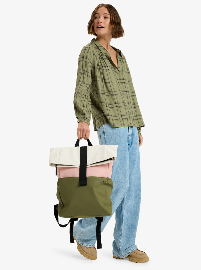 Mochila Roxy Pop It Oil Green