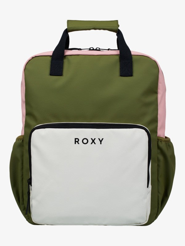 Mochila Roxy Schoolie Oil Green