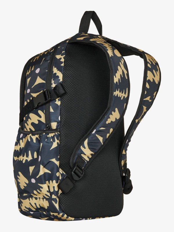 Mochila Roxy Jayjay Active Anthracite Big Flowers