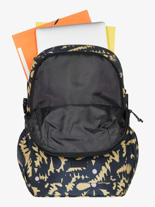Mochila Roxy Jayjay Active Anthracite Big Flowers