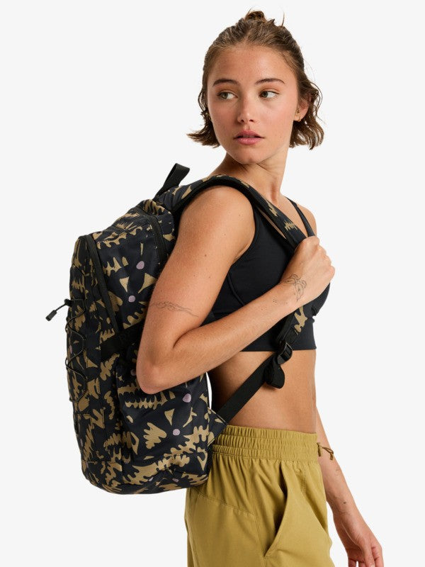 Mochila Roxy Jayjay Active Anthracite Big Flowers