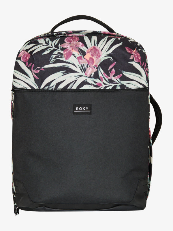 Mochila Roxy Current Vibes Anthracite wind swept floral
