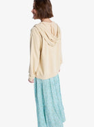 Sudadera Roxy Surf Stoked Zip Terry - Beige (Pebble) - imagen oficial de producto, vista bck1