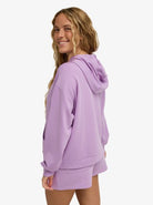 Sudadera Roxy Surfing By Daylight Full Zip - Rosa (Crocus Petal) - imagen oficial de producto, vista bck1