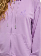 Sudadera Roxy Surfing By Daylight Full Zip - Rosa (Crocus Petal) - imagen oficial de producto, vista frt3