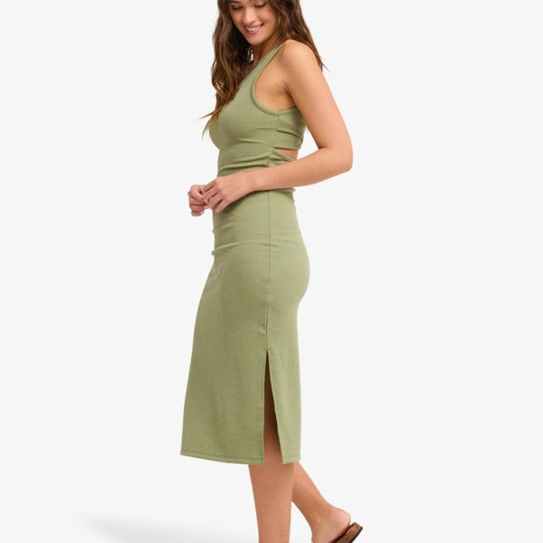 Vestido Roxy Good Keepsake Olive Green