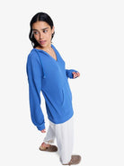 Jersey Roxy Ocean Drive - Azul (Dutch Blue) - imagen oficial de producto, vista frt2
