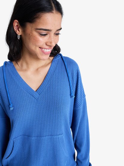 Jersey Roxy Ocean Drive - Azul (Dutch Blue) - imagen oficial de producto, vista frt3